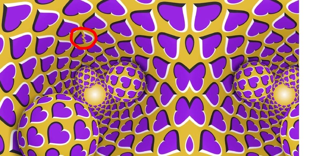 solution illusion optique coeur brise