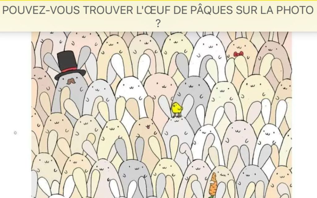 trouver oeuf de paques